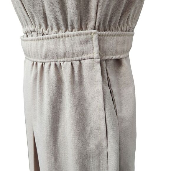 Homemade Amish Mennonite Apron Dress Girl 14 Modest Beige 36 Bust 28 Waist - Picture 9 of 12